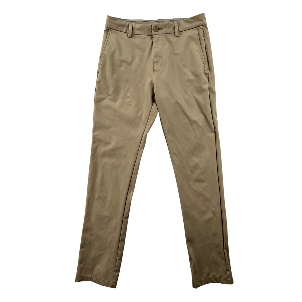 Southern Tide Jack Performance Pant Men 30x31 Khaki Tan Straight Leg Golf Tech